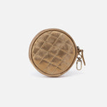 Revolve Clip Pouch in Metallic Soft Leather - Golden Cloud