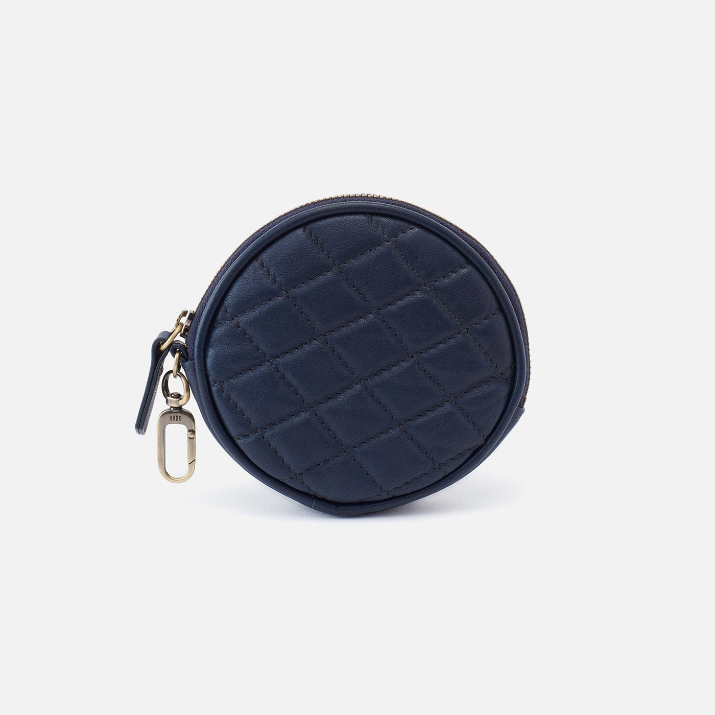 Revolve Clip Pouch in Soft Leather - Navy