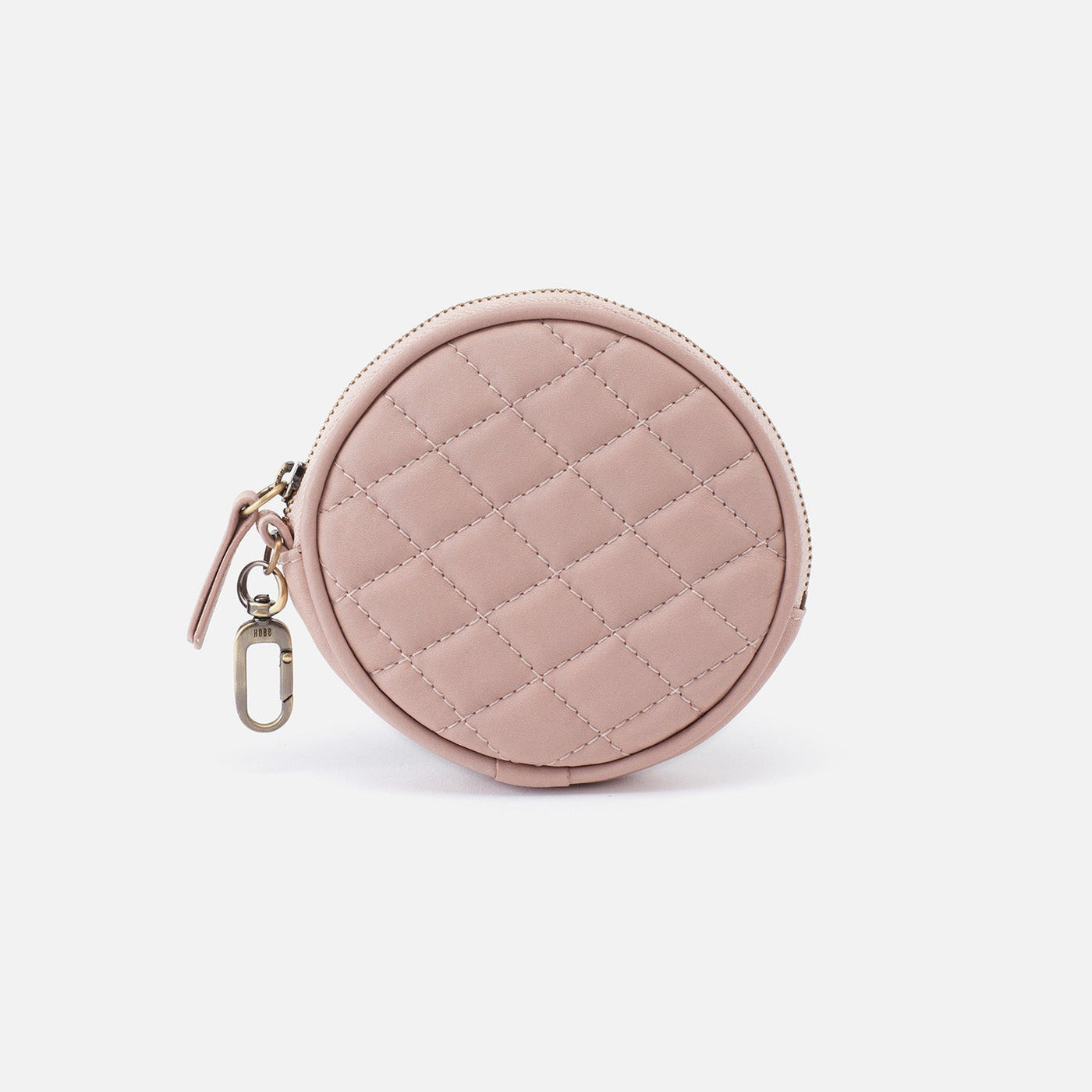 Revolve Clip Pouch in Soft Leather - Rose