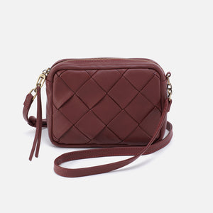 Renny Crossbody in Soft Leather - Berry