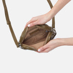 Renny Crossbody in Soft Leather - Moss