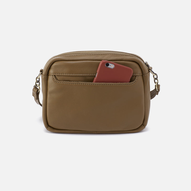 Renny Crossbody in Soft Leather - Moss