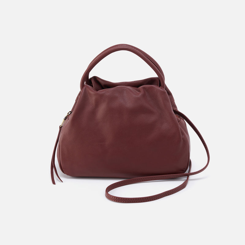 Darling Small Satchel in Soft Leather - Berry