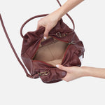Darling Small Satchel in Soft Leather - Berry