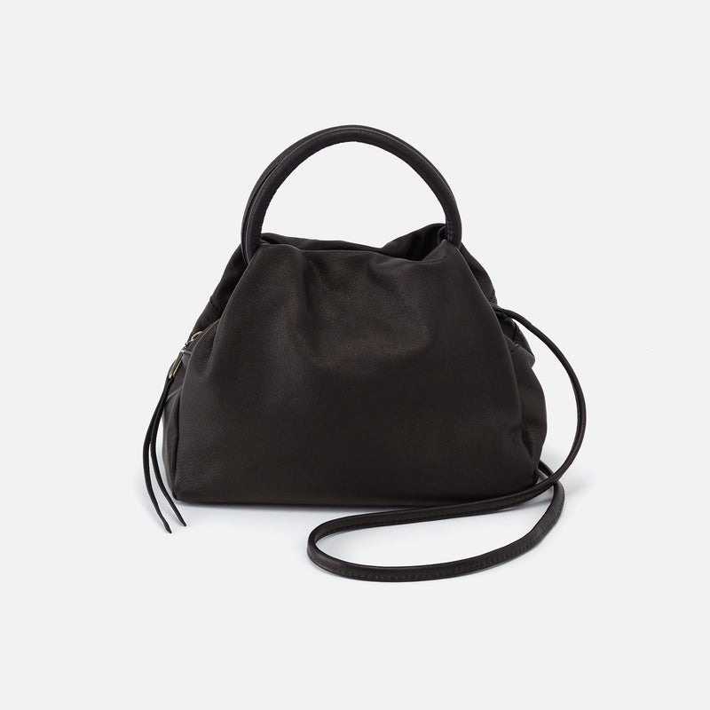 Darling Small Satchel in Soft Leather - Black