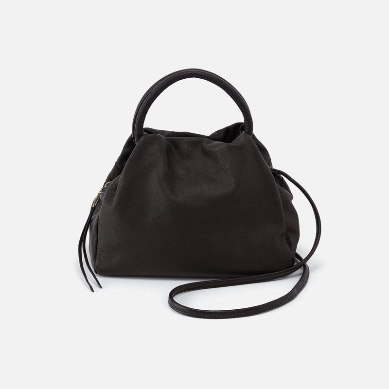Darling Small Satchel in Soft Leather - Black