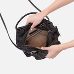 Darling Small Satchel in Soft Leather - Black