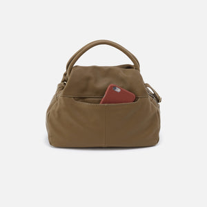 Darling Small Satchel in Soft Leather - Moss
