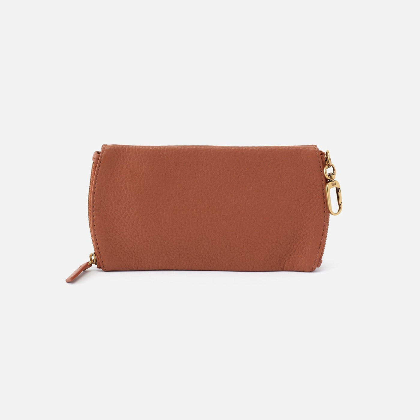 Spark Double Eyeglass Case in Pebbled Leather - Cashew