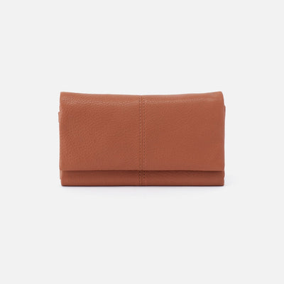 Keen Continental Wallet in Pebbled Leather - Cashew