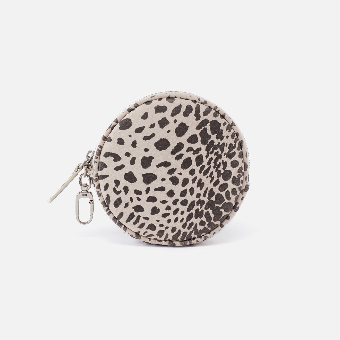 Revolve Clip Pouch In Printed Leather