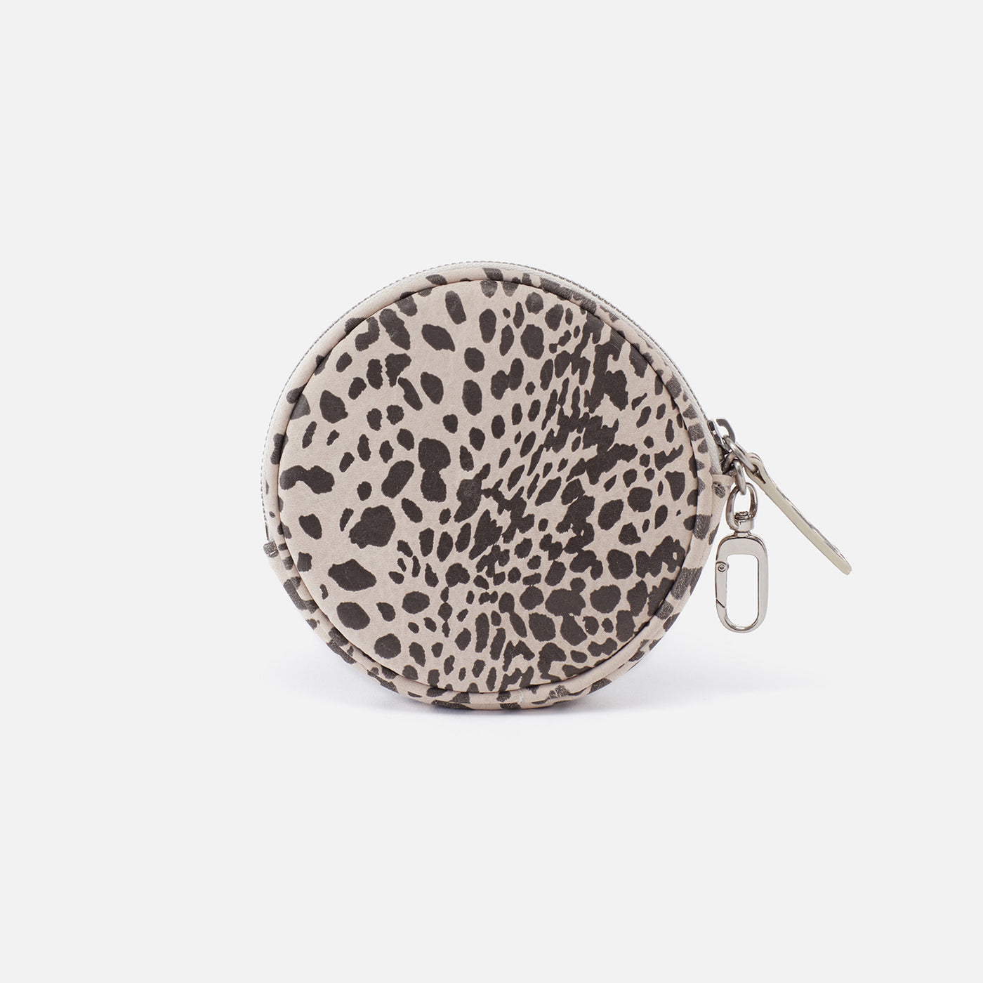 Revolve Clip Pouch In Printed Leather