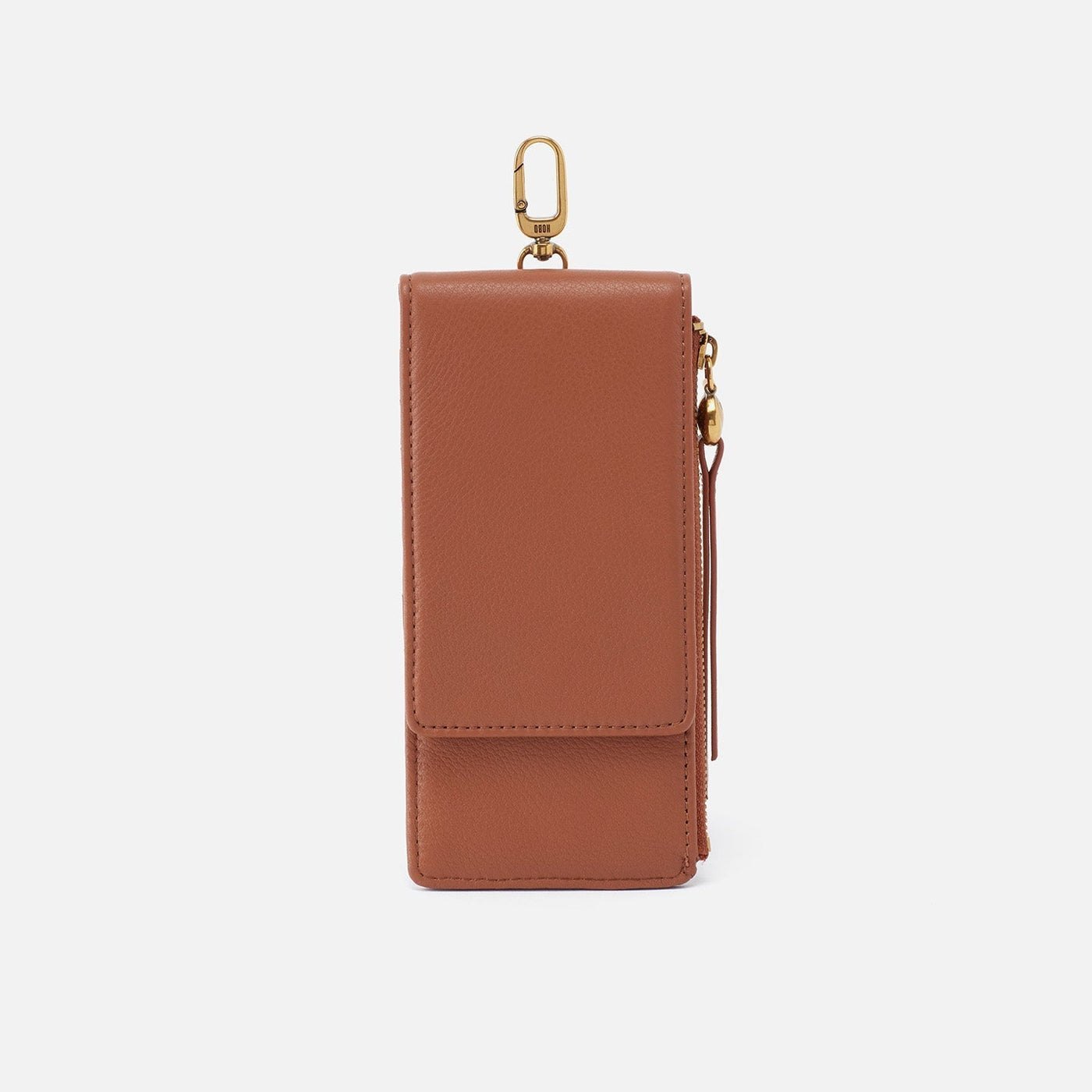 Stride Clip Wallet in Pebbled Leather - Cashew