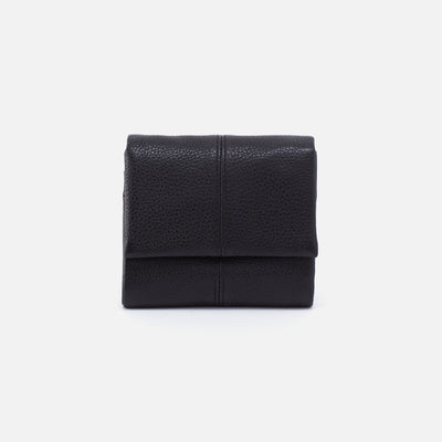 Keen Mini Trifold Compact Wallet In Pebbled Leather