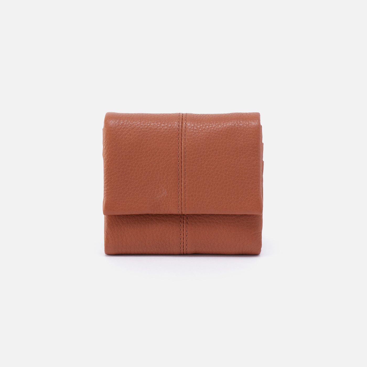 Keen Mini Trifold Compact Wallet In Pebbled Leather