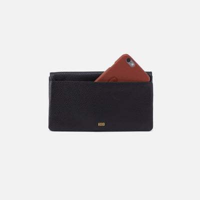 Lumen Continental Wallet In Pebbled Leather