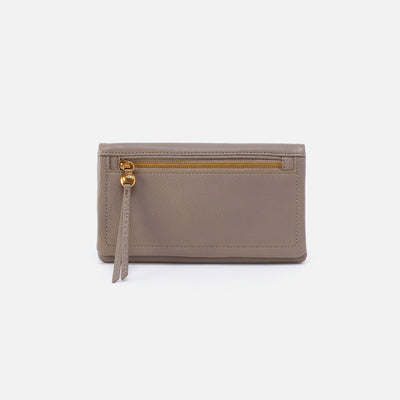 Lumen Continental Wallet in Pebbled Leather - Graphie