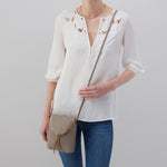 Fern Crossbody in Pebbled Leather - Graphite