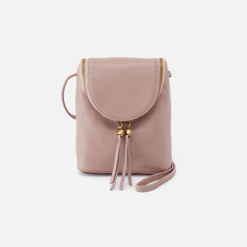 Fern Crossbody in Pebbled Leather - Lotus