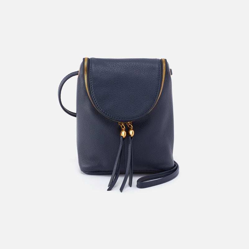 Fern Crossbody in Pebbled Leather - Sapphire