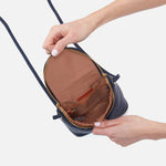 Fern Crossbody in Pebbled Leather - Sapphire