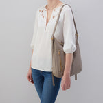 Merrin Convertible Backpack in Pebbled Leather - Graphite