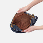 Merrin Convertible Backpack in Pebbled Leather - Sapphire
