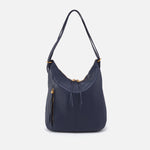Merrin Convertible Backpack in Pebbled Leather - Sapphire