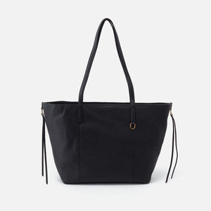Kingston Small Tote in Pebbled Leather - Black