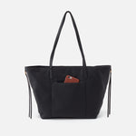 Kingston Small Tote in Pebbled Leather - Black