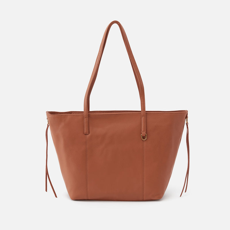 Kingston Small Tote in Pebbled Leather - Cashew