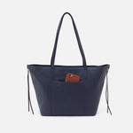 Kingston Small Tote in Pebbled Leather - Sapphire