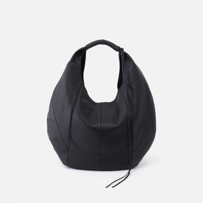 Eclipse Medium Hobo in Pebbled Leather - Black