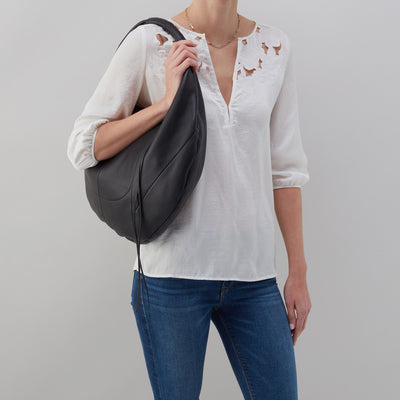 Eclipse Medium Hobo In Pebbled Leather