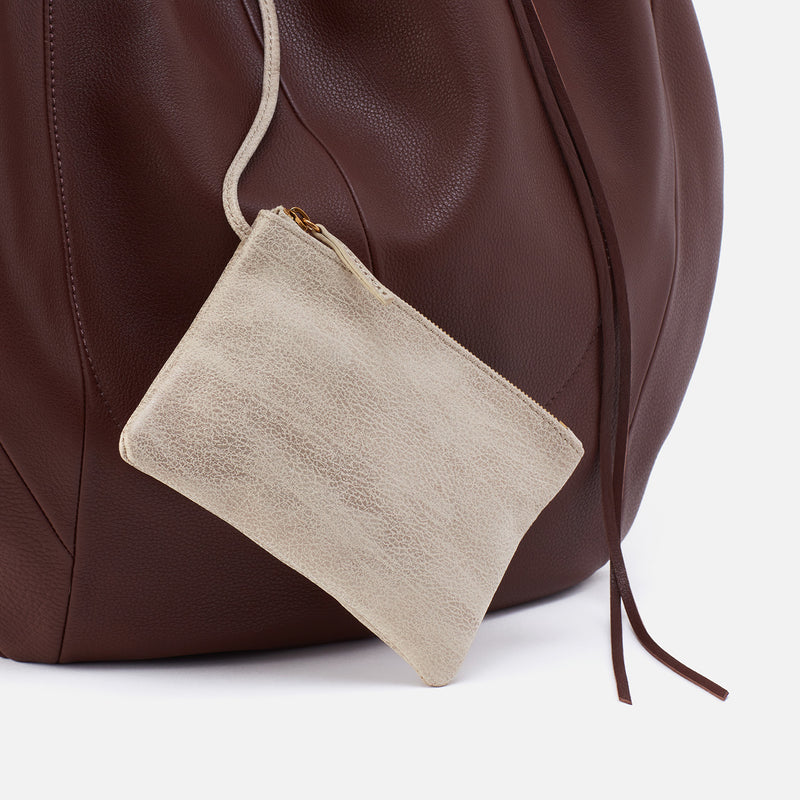 Eclipse Medium Hobo in Pebbled Leather - Mahogany