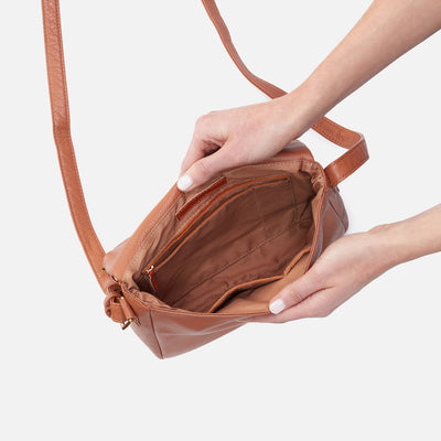 Fern Messenger Crossbody In Pebbled Leather