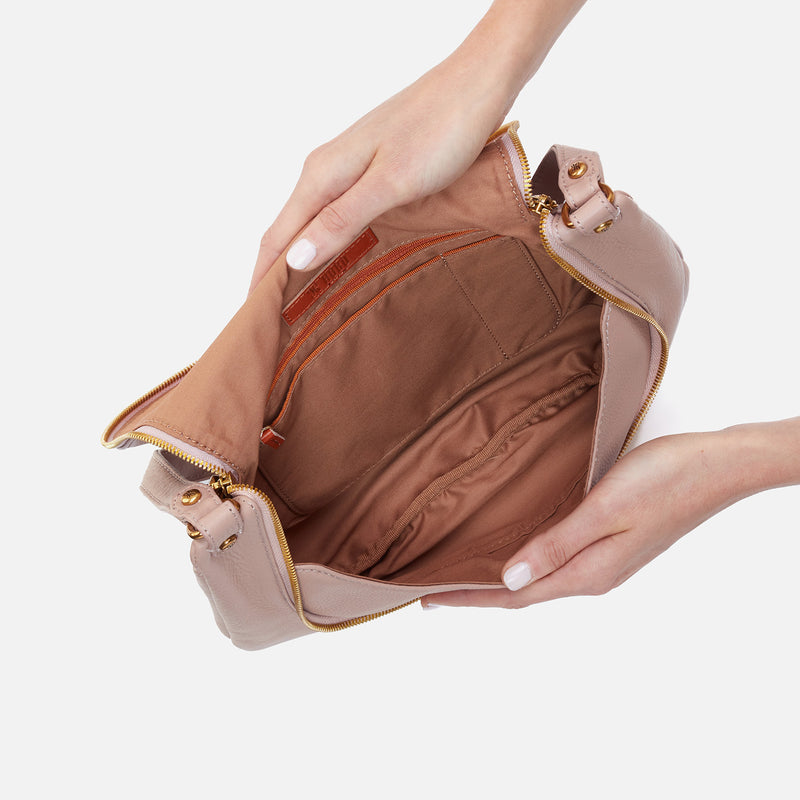 Fern Medium Shoulder Bag in Pebbled Leather - Lotus