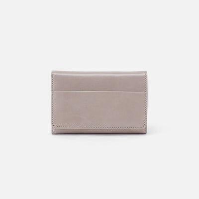 Jill Trifold Wallet in Polished Leather - Driftwood