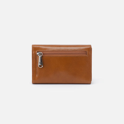 Jill Trifold Wallet In Polished Leather