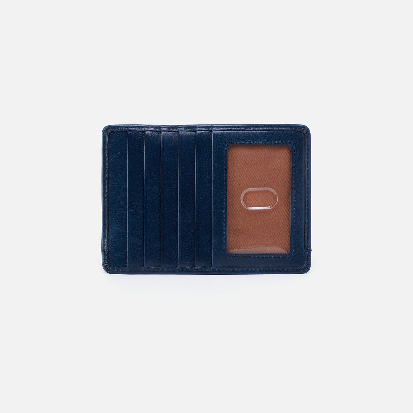 Euro Slide Card Case In Polished Leather