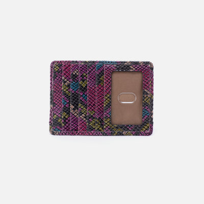 Euro Slide Card Case In Printed Leather