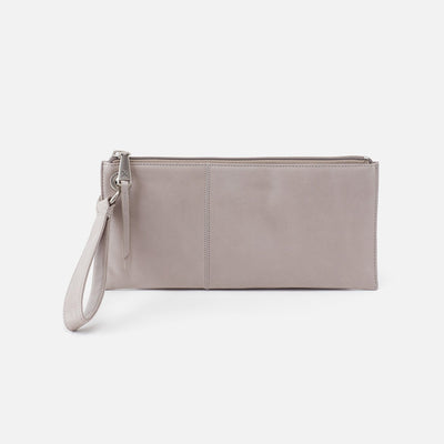 Vida Wristlet in Polished Leather - Driftwood