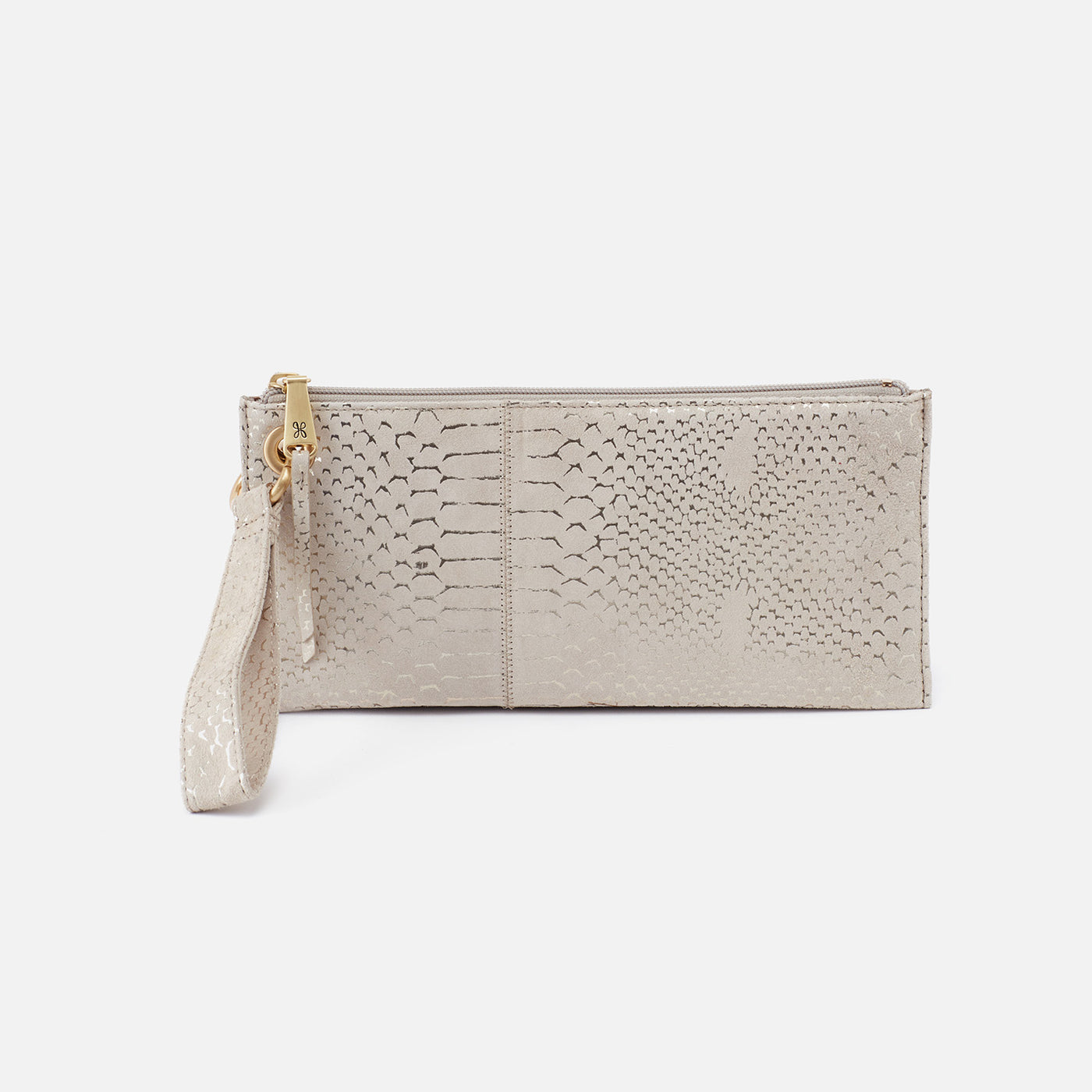 Vida Wristlet In Printed Leather