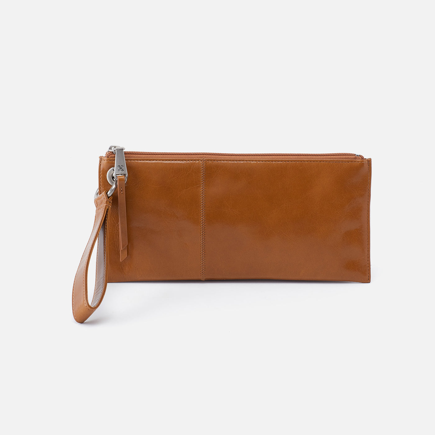 Vida Wristlet In Polished Leather