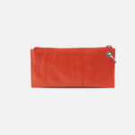 Vida Wristlet in Polished Leather - Zinnia
