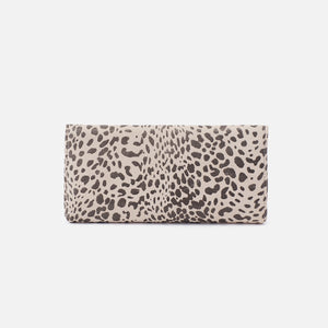 Rachel Continental Wallet in Printed Leather - Cheetah Print