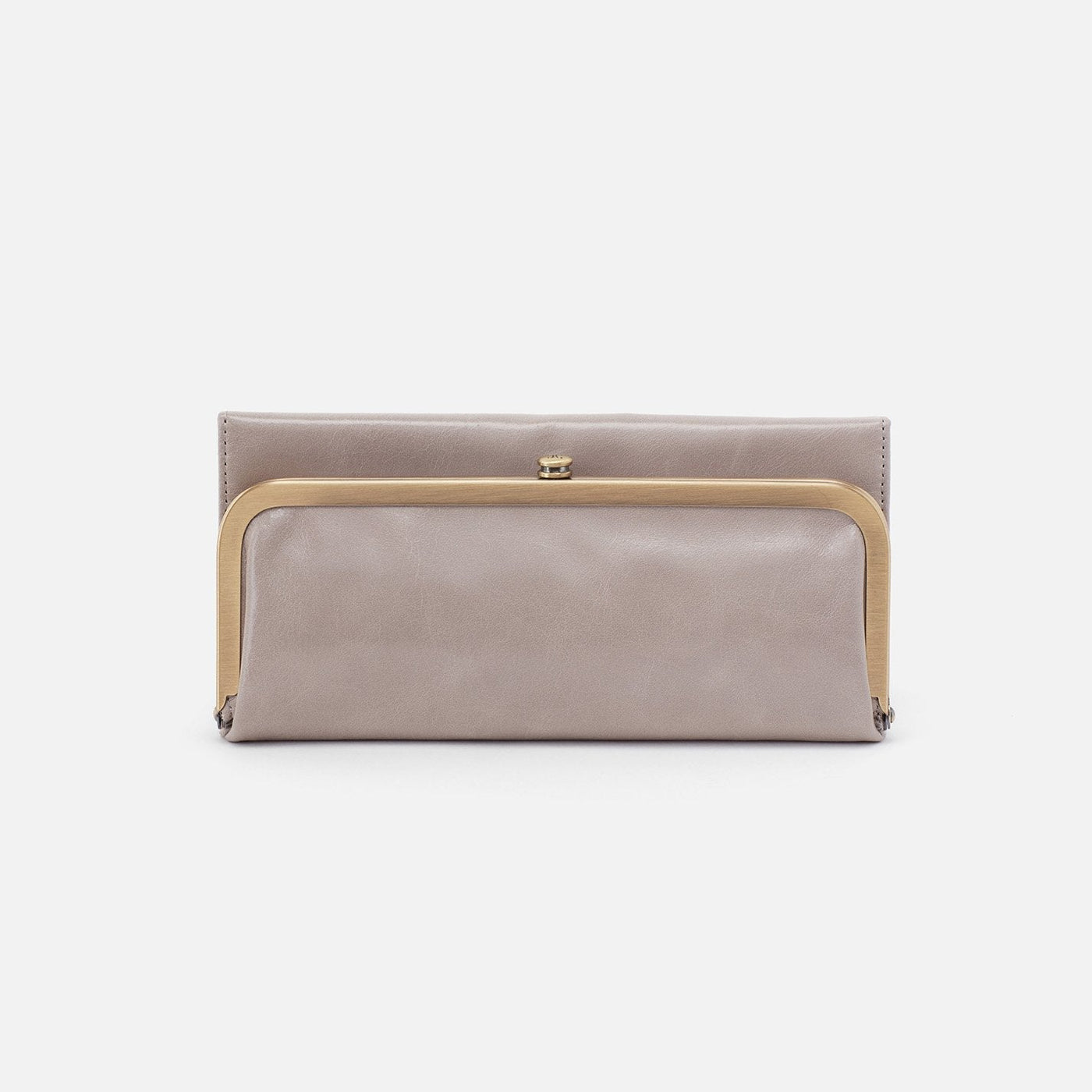 Rachel Continental Wallet in Polished Leather - Driftwood