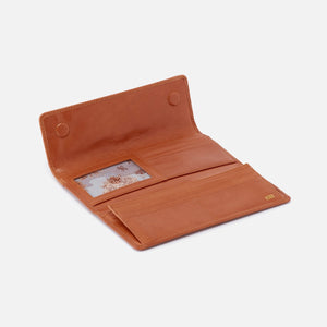 Ardor Continental Wallet in Polished Leather - Amber