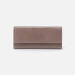 Ardor Continental Wallet in Polished Leather - Ash