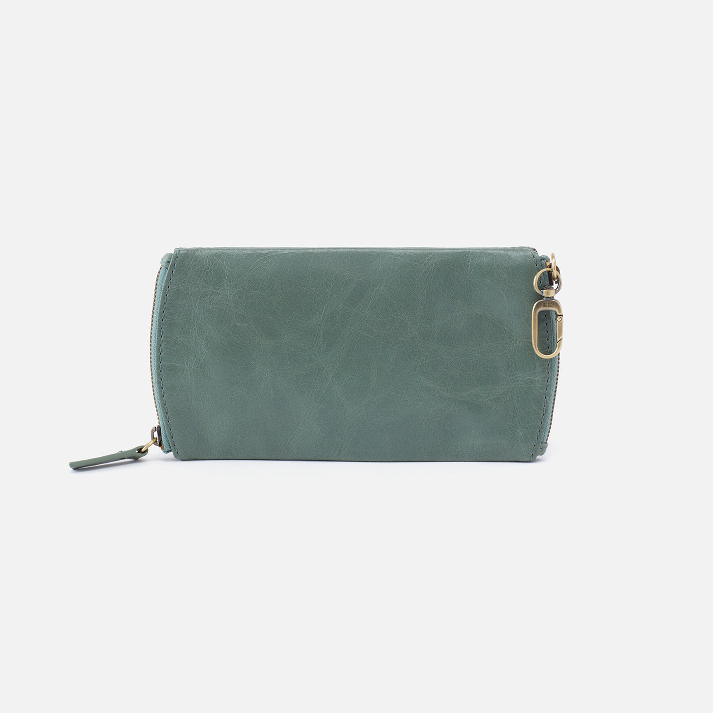 Spark Double Eyeglass Case In Polished Leather